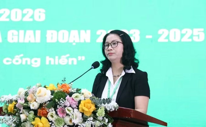 GS.TS Nguyễn Thị Lan – Giám đốc Học viện Nông nghiệp Việt Nam phát biểu tại hội nghị.
