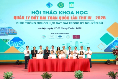 Hội thảo khoa học Quản lý đất đai toàn quốc lần thứ IV-2026 Đổi mới quản trị để khơi thông nguồn lực đất đai trong kỷ nguyên số