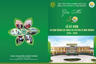 Thư mời các thế hệ giảng viên, người lao động, cựu sinh viên, học viên, nghiên cứu sinh về dự Lễ Kỷ niệm 50 năm ngày thành lập Khoa Tài nguyên và Môi trường