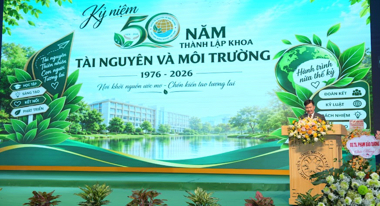 50 năm Khoa Tài nguyên và Môi trường Từ cái nôi đào tạo quản lý đất đai đến kiến tạo tương lai xanh