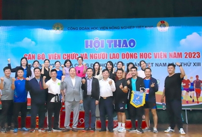 Hội thao CBVC, NLĐ Học viện Nông nghiệp Việt Nam chào mừng thành công Đại hội Công đoàn Việt Nam lần thứ XIII, nhiệm kỳ 2023 -2028