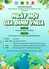 Thông báo tổ chức Ngày hội gia đình VNUA năm 2024