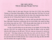 Thư chúc mừng Nhân kỷ niệm 42 năm Ngày Nhà giáo Việt Nam 20 11 1982 - 20 11 2024