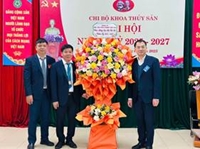 Khoa Thuỷ sản tổ chức thành công Đại hội Chi bộ nhiệm kỳ 2025-2027