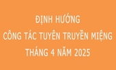 Định hướng Công tác tuyên truyền miệng tháng 4 2025