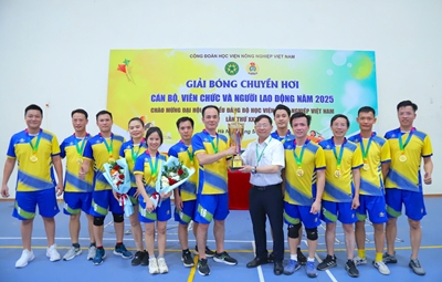 Công đoàn Học viện Nông nghiệp Việt Nam tổ chức Lễ Bế mạc giải bóng chuyền Cán bộ viên chức, người lao động năm 2025