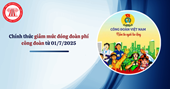 Điều chỉnh giảm mức đóng đoàn phí công đoàn