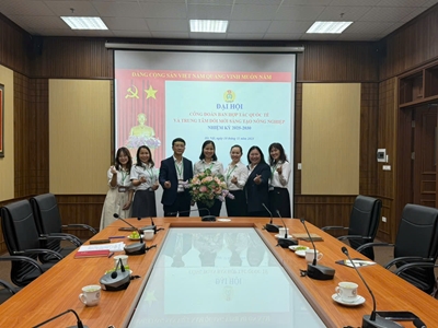 Đại hội Công đoàn Ban Hợp tác quốc tế và Trung tâm Đổi mới sáng tạo nông nghiệp nhiệm kỳ 2025–2030