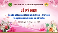 Ý nghĩa của Ngày Quốc tế Phụ nữ tại Học viện Nông nghiệp Việt Nam