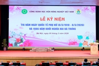 Lễ mít tinh kỷ niệm 116 năm Ngày Quốc tế Phụ nữ và 1986 năm Khởi nghĩa Hai Bà Trưng