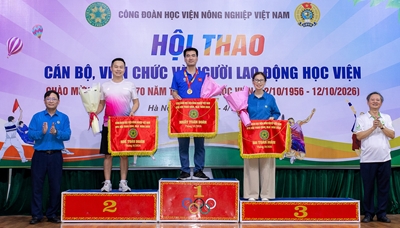 LẼ BẾ MẠC HỘI THAO HỌC VIỆN 2026 CHÀO MỪNG LỄ KỶ NIỆM 70 THÀNH LẬP HỌC VIỆN NÔNG NGHIỆP VIỆT NAM 1956-2026