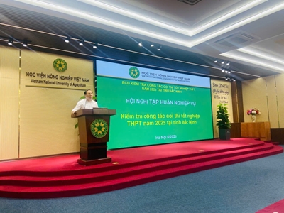HỌC VIỆN NÔNG NGHIỆP VIỆT NAM TỔ CHỨC HỘI NGHỊ TẬP HUẤN KIỂM TRA CÔNG TÁC TỔ CHỨC THI TỐT NGHIỆP THPT NĂM 2025 TẠI TỈNH BẮC NINH