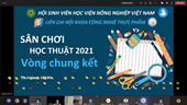 Sinh viên khoa Công nghệ thực phẩm với cuộc thi kiến thức chuyên ngành “Sân chơi học thuật năm 2021”