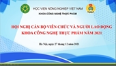 Hội nghị cán bộ viên chức Khoa Công nghệ thực phẩm năm 2021