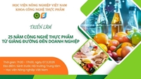 Triển lãm “25 năm Công nghệ thực phẩm – Từ giảng đường đến doanh nghiệp”