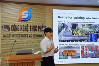 Màng phủ nano sinh học tự nhiên bảo quản rau quả sau thu hoạch Seminar khoa học quốc tế tại Học viện Nông nghiệp Việt Nam