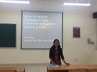 Seminar “How to write introduction chapter  how to quote  cite in apa style”