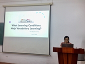 Seminar What conditions help vocabulary learning
