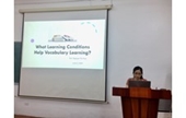 Seminar What conditions help vocabulary learning