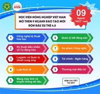 Học viện Nông nghiệp Việt Nam mở thêm 9 ngành đào tạo mới đón đầu xu thế 4 0