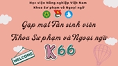 Khoa Sư phạm và Ngoại ngữ gặp mặt trực tuyến tân sinh viên khóa 66