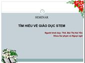 Tìm hiểu về giáo dục STEM