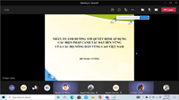 Seminar trực tuyến “Nhân tố ảnh hưởng tới quyết định áp dụng các biện pháp canh tác đất bền vững của các hộ nông dân vùng cao Việt Nam”