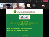 Kết quả bước đầu của chương trình OCOP giai đoạn 2018 – 2020