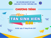 Khoa kinh tế và Phát triển nông thôn rộn ràng chào đón tân sinh viên khoá 66