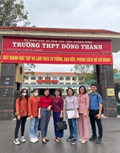 Sinh viên quốc tế giúp đưa hình ảnh Học viện Nông nghiệp Việt Nam tới học sinh THPT ở Quảng Yên, Quảng Ninh