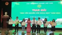 Sinh viên Khoa Kinh tế và Phát triển nông thôn giành giải nhất tại Hội nghị khoa học và công nghệ sinh viên năm 2023