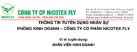 Công ty CP NICOTEX FLY tuyển dụng nhân viên kinh doanh