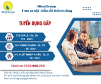 Công ty Cổ Phần Tập Đoàn Mind Group tuyển dụng