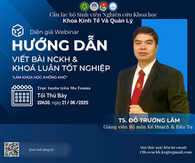 Thắp lửa tinh thần học thuật cùng clb sinh viên nghiên cứu khoa học khoa Kinh tế và Quản lý