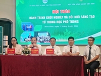 Học sinh THPT Ninh Bình háo hức với thông tin về khởi nghiệp nông nghiệp