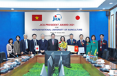 Vietnam National University of Agriculture receives JICA President Award 2021