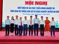 Viện Nghiên cứu Tăng trưởng xanh bàn giao Đề án Phát triển sản xuất nông nghiệp và Hệ thống Bản đồ số nông nghiệp huyện An Dương