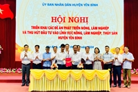 Hội nghị triển khai, kế hoạch thực hiện các đề án, kế hoạch và thu hút đầu tư phát triển sản xuất nông, lâm nghiệp, thủy sản trên địa bàn huyện Yên Bình