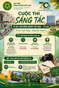 Sôi nổi các hoạt động hướng về Kỷ niệm 70 năm ngày thành lập Học viện Nông nghiệp Việt Nam