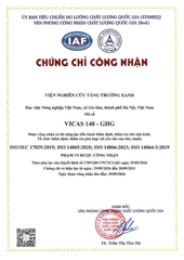VIỆN NGHIÊN CỨU TĂNG TRƯỞNG XANH ĐƯỢC CÔNG NHẬN NĂNG LỰC THẨM ĐỊNH, THẨM TRA KHÍ NHÀ KÍNH THEO TIÊU CHUẨN QUỐC TẾ