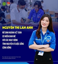 Nữ sinh ngành Kế toán có niềm đam mê với các hoạt động tình nguyện vì cuộc sống cộng đồng