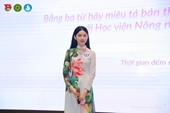 Nữ sinh lọt top 8 Chung kết Hoa khôi VNUA 2024 “gây thương nhớ” với vẻ đẹp dịu dàng