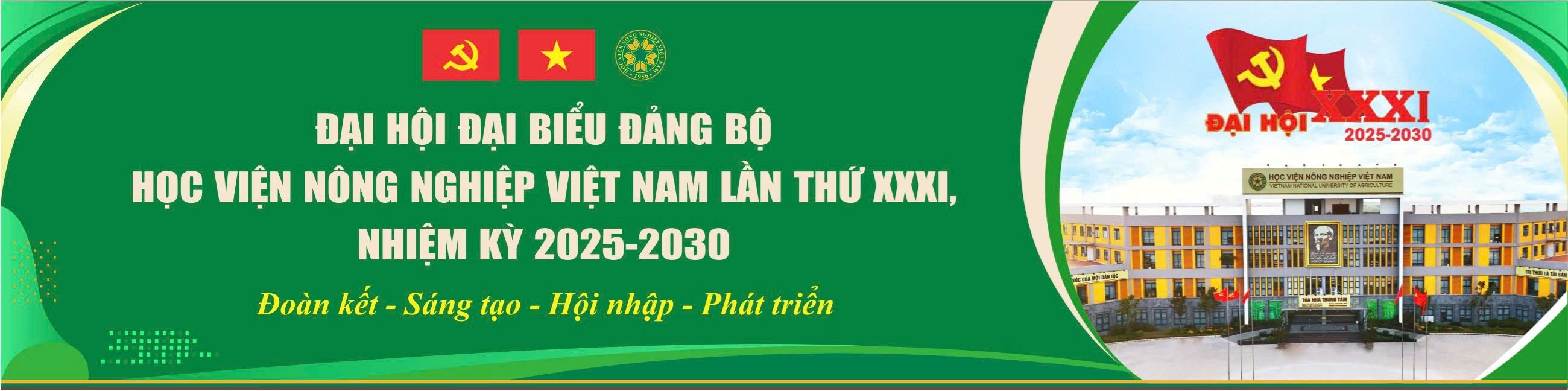 Đại hội Đang bộ Học viện Nông nghiệp Việt Nam