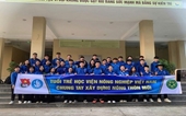 Sinh viên Khoa Tài nguyên và Môi trường - Học viện Nông nghiệp Việt Nam Gieo tri thức nơi bản làng xã Lực Hành, tỉnh Tuyên Quang