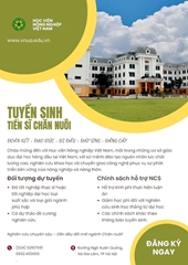 Nghiên cứu sinh ngành Chăn nuôi nhiều chính sách hỗ trợ từ Học viện Nông nghiệp Việt Nam