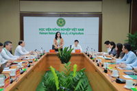 Sở Giáo dục và Đào tạo Thành phố Hà Nội thăm và làm việc với Học viện Nông nghiệp Việt Nam