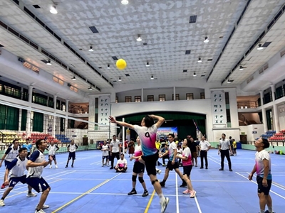 Tưng bừng khai mạc Giải bóng chuyền hơi cán bộ, viên chức và người lao động Học viện Nông nghiệp Việt Nam năm 2026