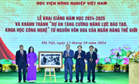 Học viện Nông nghiệp Việt Nam phấn đấu là cơ sở giáo dục đại học có uy tín cao trong khu vực và thế giới