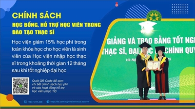 CHÍNH SÁCH HỌC BỔNG, HỖ TRỢ HỌC VIÊN TRONG ĐÀO TẠO THẠC SĨ TẠI HỌC VIỆN NÔNG NGHIỆP VIỆT NAM