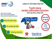 Công ty cổ phần Tâm Vet thông báo tuyển dụng
